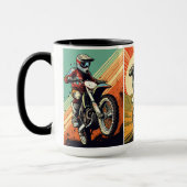 Mug Motocross monographique personnalisé (Gauche)