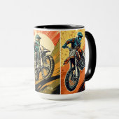 Mug Motocross monographique personnalisé (Devant droit)