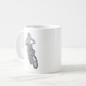 Mug Motocross Off Road Motorcycle Moto Art (Devant gauche)