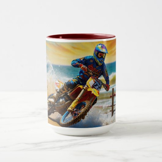 Mug Motocross Racer à Beach Race (Centre)