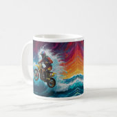 Mug Motocross Rider Racing the Waves (Devant gauche)