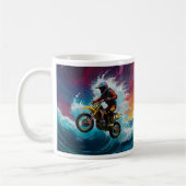 Mug Motocross Rider Racing the Waves (Gauche)