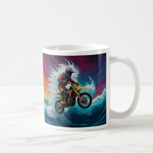 Mug Motocross Rider Racing the Waves (Droite)