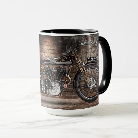 Mug Motocyclette 1929 supérieure de Brough SS100 (Devant droit)