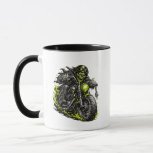 Mug Motocyclette de motard zombie