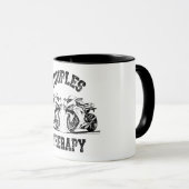 Mug Motocyclette de thérapie pour couples (Devant droit)