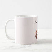 Mug Motocyclette florale rose (Gauche)