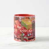 Mug Motoneige de Noël avec couronne (Centre)