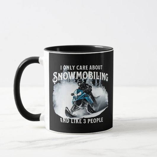 Mug Motoneige Drôle Motoneige (Gauche)