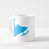 Mug Motoneige Motoneige Bleu (Devant gauche)
