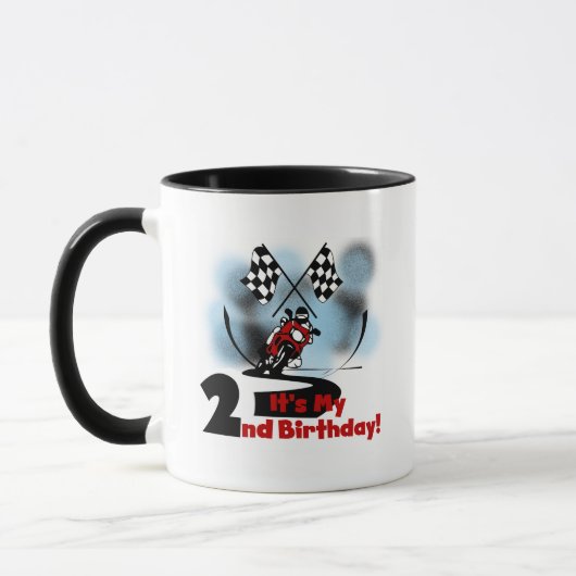 Mug Motorcycle Racing 2e Anniversaire Tshirts et cadea (Gauche)
