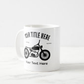 Mug Motorcycle Ride Speed and Freedom Design (Devant gauche)