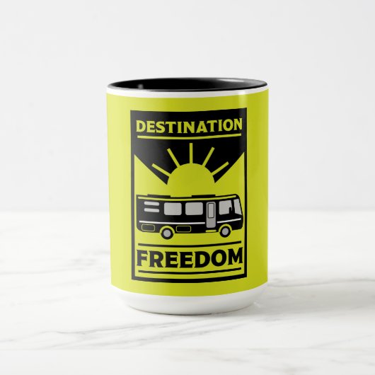 Mug Motorhome Camping RV Liberté (Centre)