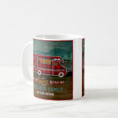 Mug Motorhome rv Camper Travel Van Rustic Personalized (Devant gauche)