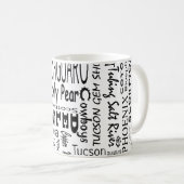 Mug Mots à la mode de l'Arizona (Devant droit)