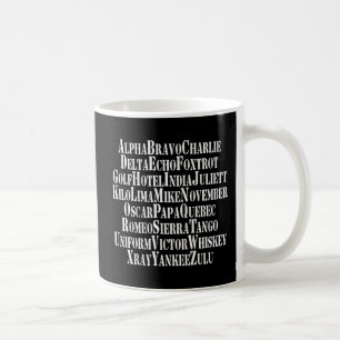 MUG MOTS ALPHABET PHONÉTIQUE / CODE