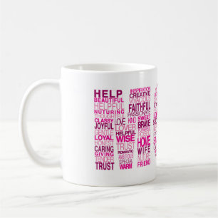 Mug mots au sujet de maman