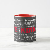 Mug Mots Cloud mots inspirants sur gris (Centre)