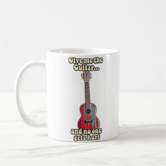 Mug mots de guitare positifs pour les amateurs de guit (Gauche)