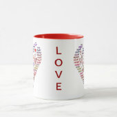 Mug Mots du coeur au coeur de l'amour Café (Centre)