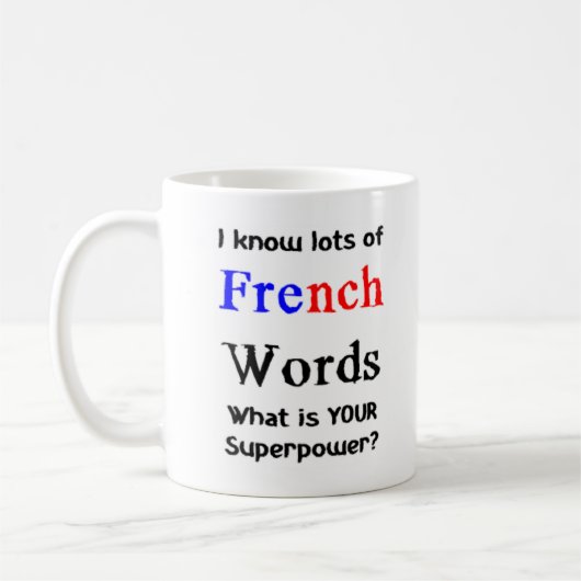 Mug mots français (Gauche)