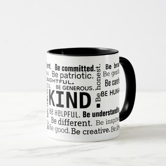 Mug Mots inspirants Word Cloud (Devant droit)