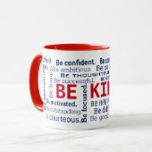 Mug Mots inspirants Word Cloud (Devant gauche)