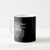 Mug Mots - Lcsw Mois Du Travail Social Pour Travailleu (Devant gauche)