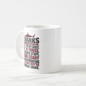 Mug Mots Motivationnels - Être un requin (Devant gauche)