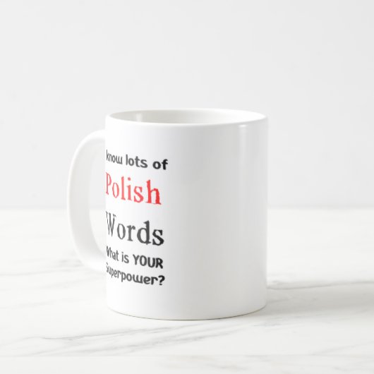 Mug mots polis (Devant gauche)