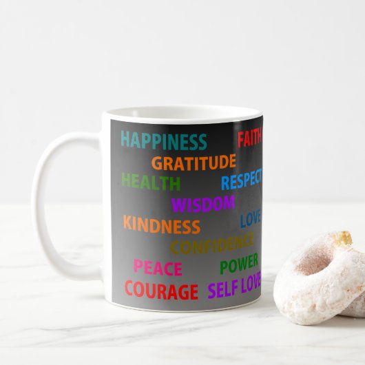 Mug Mots positifs (Avec donut)