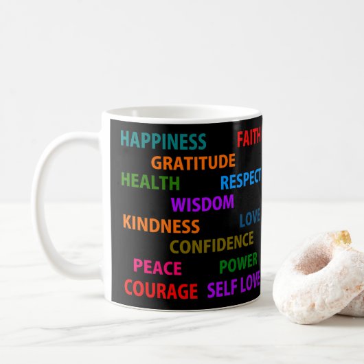 Mug Mots positifs (Avec donut)