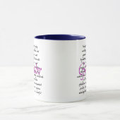 Mug Mots pour Godmère avec Bleu Rim (Centre)