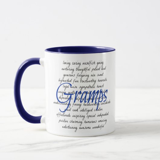 Mug Mots pour Gramps (Gauche)