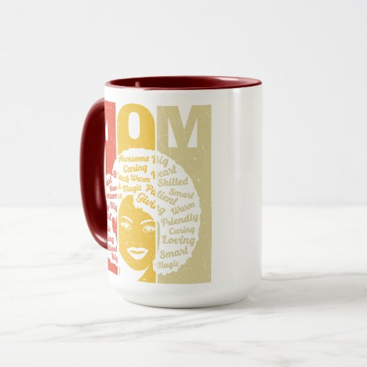 Mug Mots pour Maman Silhouette (Devant gauche)