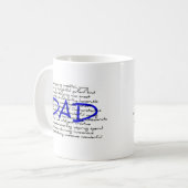 Mug Mots Pour Papa (Devant gauche)