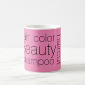 Mug mots pour salon de coiffure, tablier (Centre)