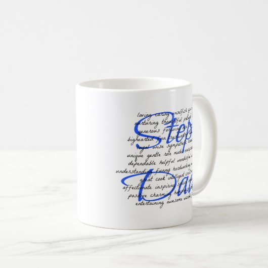 Mug Mots pour un papa pas (Devant droit)