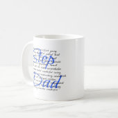 Mug Mots pour un papa pas (Devant gauche)