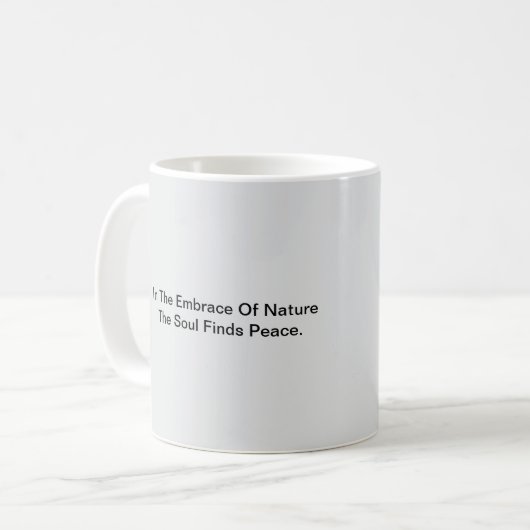 Mug Mots Simples Et Sens Esthétiques. (Devant gauche)