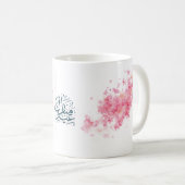Mug Moubarak vert Dome Aïd rose (Devant droit)