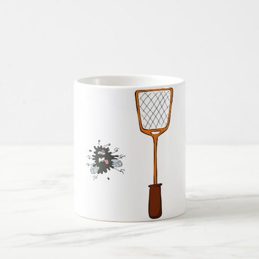 Mug Mouche Écrasée et Blague d'Insecte Mort Humour (Centre)