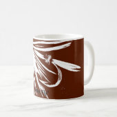 Mug "Mouche sur marron" Truite classique Mouche (Devant droit)