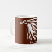 Mug "Mouche sur marron" Truite classique Mouche (Devant gauche)