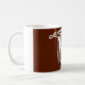 Mug "Mouche sur marron" Truite classique Mouche (Gauche)