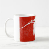 Mug "Mouche sur rouge" Classique truite mouchetée (Gauche)