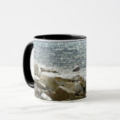 Mug mouette et surf marin (Devant gauche)