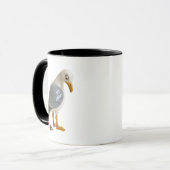 Mug mouette jette un oeil sur sa fiente. (Devant gauche)