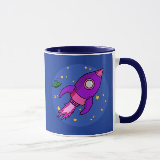 Mug Mouette rose fusée (Droite)