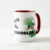 Mug Mouette rouge Wackadoodle (Devant droit)